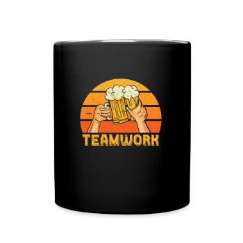 Célébrez les vacances de consommation avec des amis Fête de la bière - Mug uni - noir - Devant