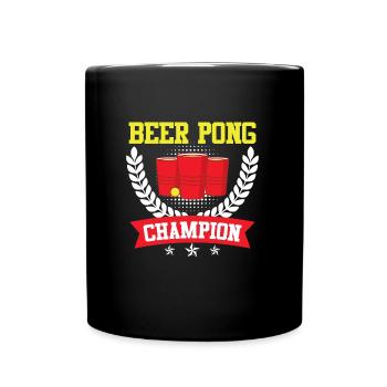 Beer Pong Champion Bierpong Party Bier Pong - Mug uni - noir - Devant