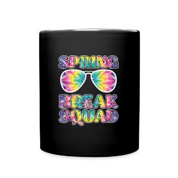 Spring Break Squad Sommerferien Spring Break - Tasse einfarbig - Schwarz - Vorne