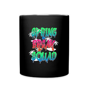 Spring Break Squad Sommerferien Spring Break - Tasse einfarbig - Schwarz - Vorne