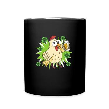 Poulet de la Saint-Patrick - Mug uni - noir - Devant