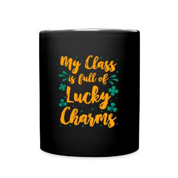Ma classe est pleine de Lucky Charms Professeur de classe - Mug uni - noir - Devant