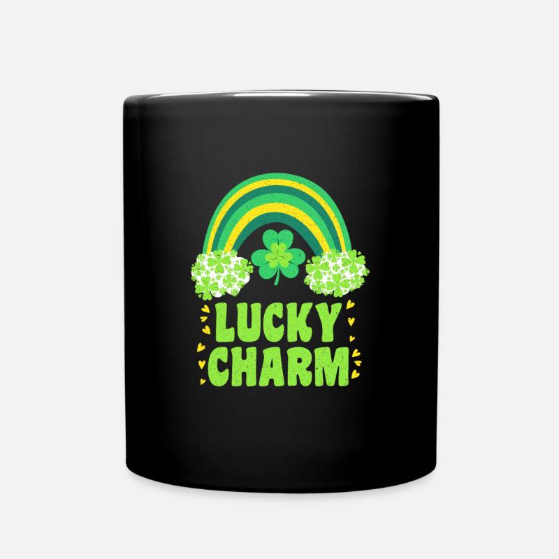 Lucky Charm Lucky Charm Rainbow - Full Colour Mug - black