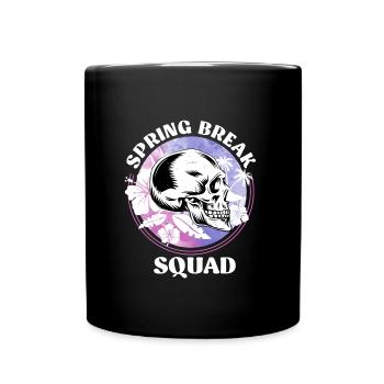 Spring Break Squad Sommerurlaub Spring Break - Tasse einfarbig - Schwarz - Vorne