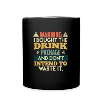 J’ai réservé le forfait boissons Holiday Party - Mug uni - noir - Devant