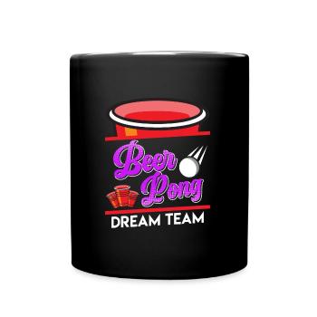 Beer Pong Dream Team Party Jeu à boire Beer Pong - Mug uni - noir - Devant