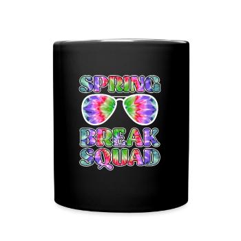Spring Break Squad Sommerferien Spring Break - Tasse einfarbig - Schwarz - Vorne