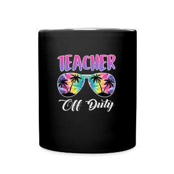 Enseignant hors service enseignant enseignant à la retraite - Mug uni - noir - Devant
