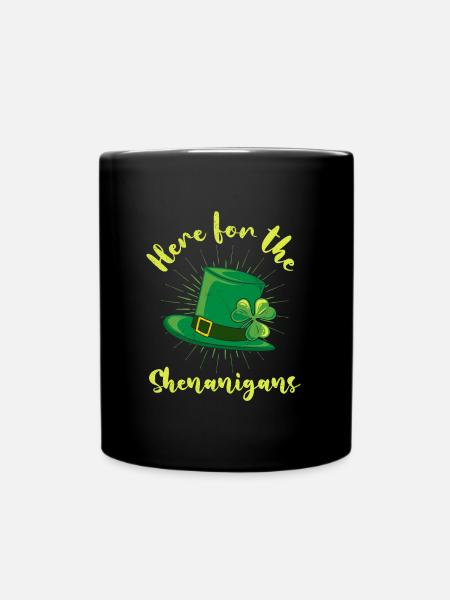La Saint-Patrick est là pour les manigances - Mug uni - noir