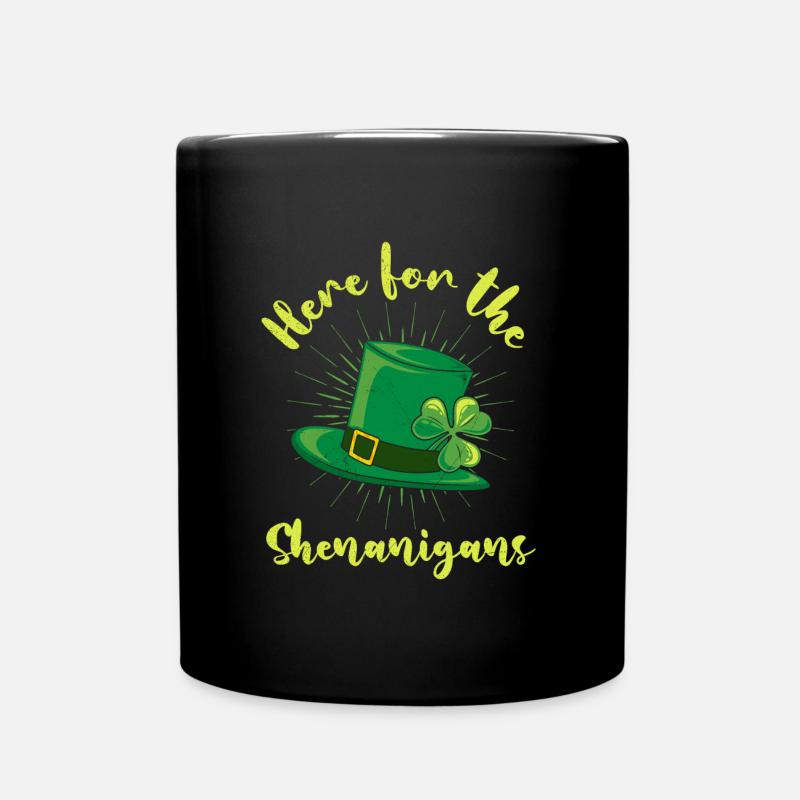 La Saint-Patrick est là pour les manigances - Mug uni - noir