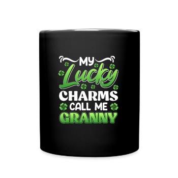 My Lucky Charms Call me Granny Oma - Tasse einfarbig - Schwarz - Vorne