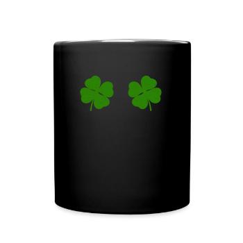Shenanigans St Patrick's Day Clover Ladies - Full Colour Mug - black - Front