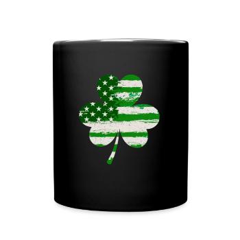 USA Clover Lucky Charm États-Unis - Mug uni - noir - Devant