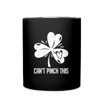 Can't Pinch this Clover St. Patrick's Day - Full Colour Mug - black - Front