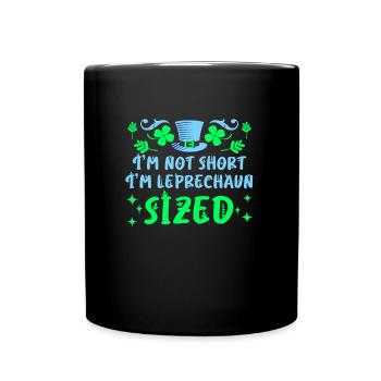 Pas petit, juste un lutin Taille Saint-Patrick - Mug uni - noir - Devant