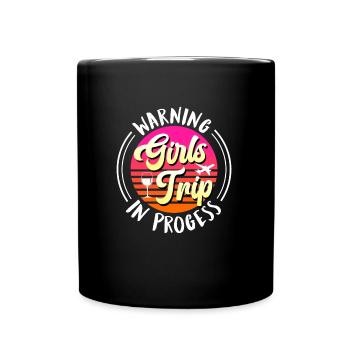 Attention Girl Strip Girls Troupe Spring Break - Full Colour Mug - black - Front