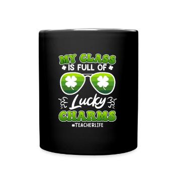 Classe pleine de professeurs de Lucky Charms disant - Mug uni - noir - Devant
