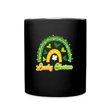 Lucky Charm St. Patrick's Day - Full Colour Mug - black - Front