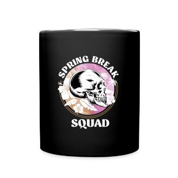 Spring Break Squad Sommerurlaub Spring Break - Tasse einfarbig - Schwarz - Vorne