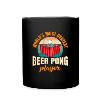 Party Game World’s Best Beer Pong Player Beer Pong - Mug uni - noir - Devant