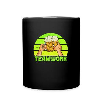 Célébrez les vacances de consommation avec des amis Fête de la bière - Mug uni - noir - Devant