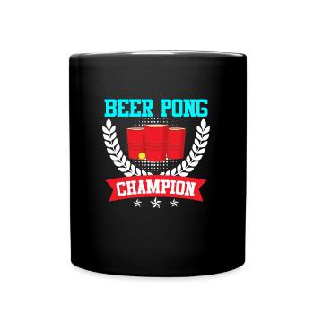 Beer Pong Champion Bierpong Party Bier Pong - Mug uni - noir - Devant