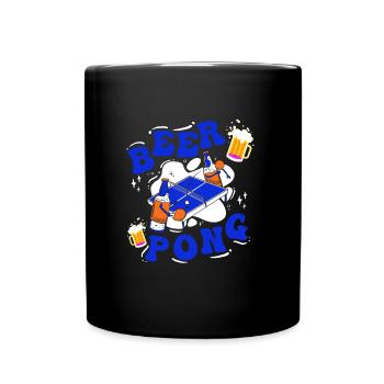 Beer Pong Table Party Game Drinking Game Beer Pong - Mug uni - noir - Devant