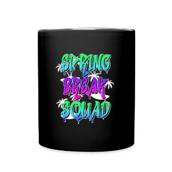 Spring Break Squad Sommerferien Spring Break - Tasse einfarbig - Schwarz - Vorne