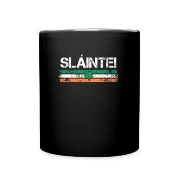 Slainte Ireland Toast - Full Colour Mug - black - Front