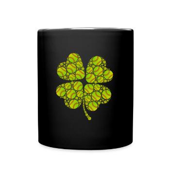Joueur de baseball Clover Lucky Charm Joueur de baseball - Mug uni - noir - Devant