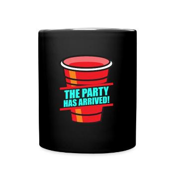 Beer Pong The party can start Drinking Beer Pong - Full Colour Mug - black - Front