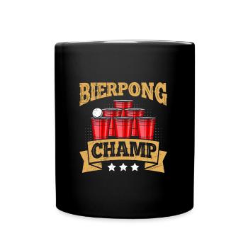Bierpong Champion Beer Pong Champ Bier Pong - Mug uni - noir - Devant
