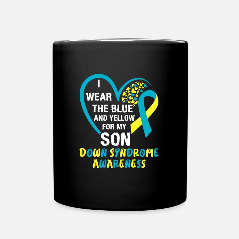 Down Syndrom Mom and Dad autistisches Kind - Tasse einfarbig - Schwarz