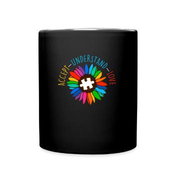 Autism Diversity Autistic Consciousness - Full Colour Mug - black - Front