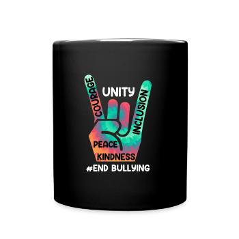 Stop Bullying Awareness und Solidarität für - Tasse einfarbig - Schwarz - Vorne