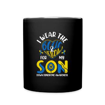 Sensibilisation au syndrome de Down Mère et père - Mug uni - noir - Devant