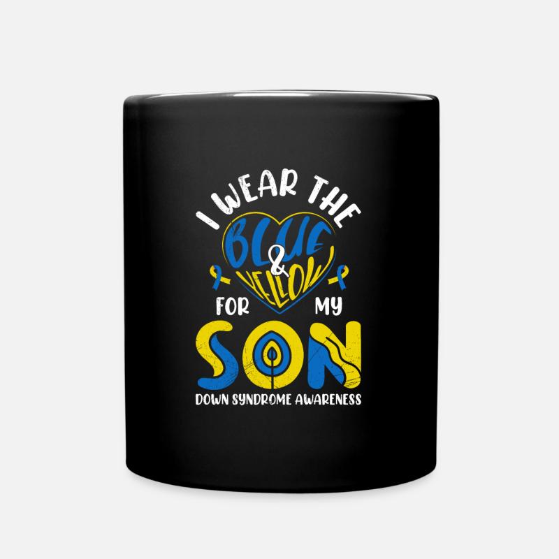 Down Syndrom Awareness Mutter und Vater - Tasse einfarbig - Schwarz