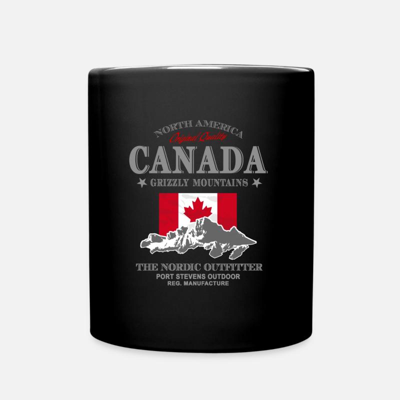 Kanada - Maple Leaf - Canada - Full Colour Mug - black
