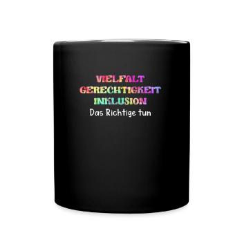 Autismus Bewusstsein Autisten Vielfalt - Tasse einfarbig - Schwarz - Vorne