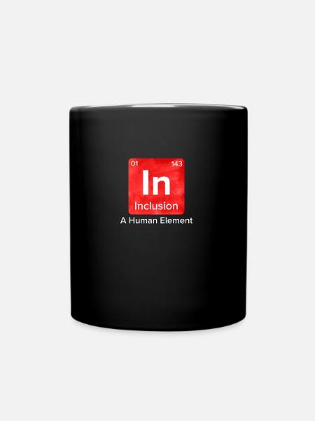 Inklusion Solidarität Mitgefühl für handicap - Tasse einfarbig - Schwarz