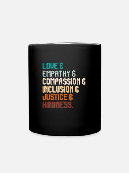 Inclusion Compassion Personnes handicapées - Mug uni - noir