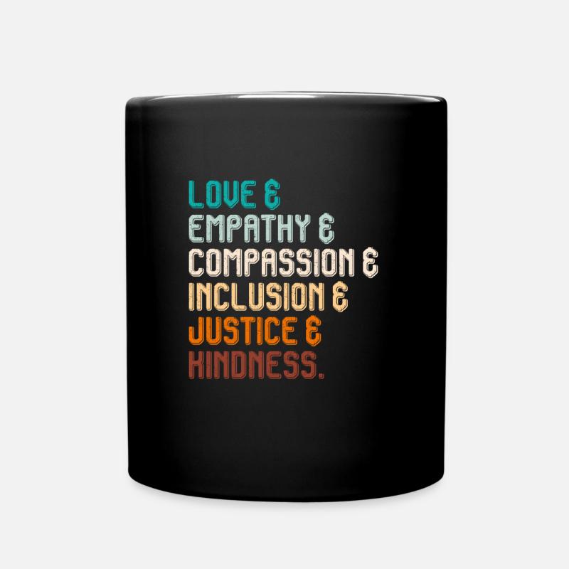 Inclusion Compassion Personnes handicapées - Mug uni - noir