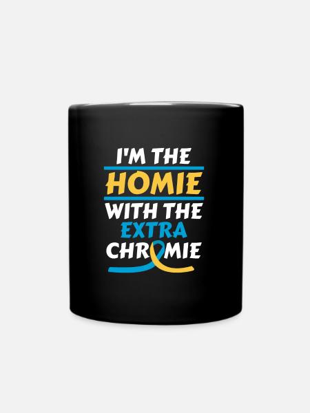 Down Syndrom Love my extra - Tasse einfarbig - Schwarz