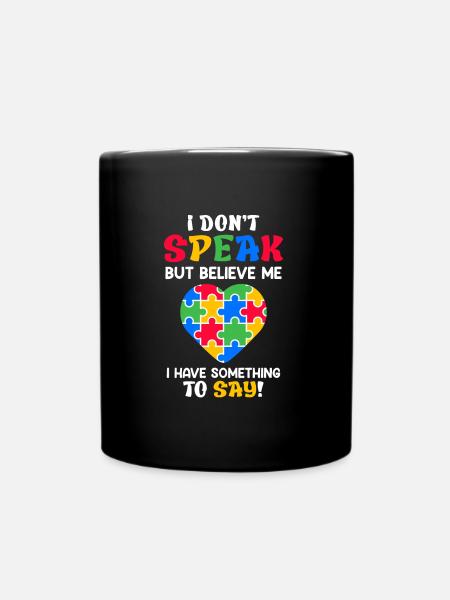Autismus Bewusstsein autistisches Kind - Tasse einfarbig - Schwarz