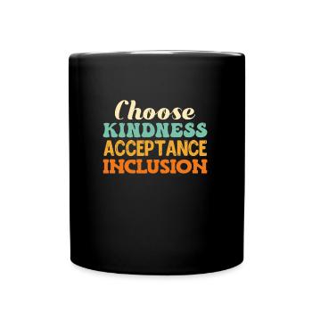 Handicap d’acceptation L’inclusion est une décision - Mug uni - noir - Devant