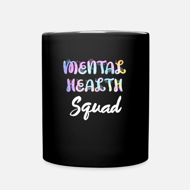 Mentale Gesundheit Awareness Vielfalt - Tasse einfarbig - Schwarz