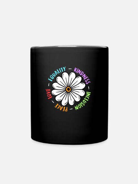 Inklusion handicap Akzeptanz und Awareness - Tasse einfarbig - Schwarz