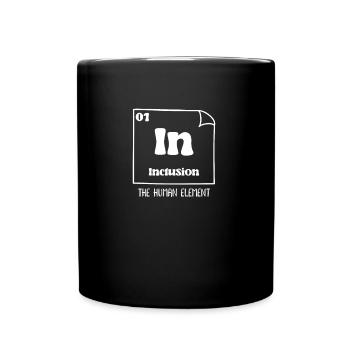 Inklusion Akzeptanz und Solidarität handicap - Tasse einfarbig - Schwarz - Vorne