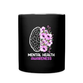 Santé mentale geistige Gesundheit Awareness - Mug uni - noir - Devant