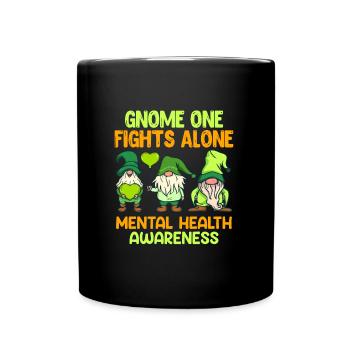 Sensibilisation au geistige de la santé mentale Gesundheit - Mug uni - noir - Devant